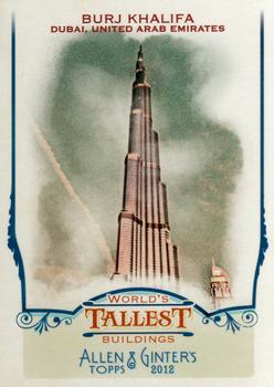 2012 Topps Allen & Ginter - World's Tallest Buildings #WTB1 Burj Khalifa Front