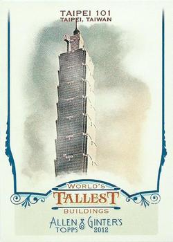 2012 Topps Allen & Ginter - World's Tallest Buildings #WTB2 Taipei 101 Front