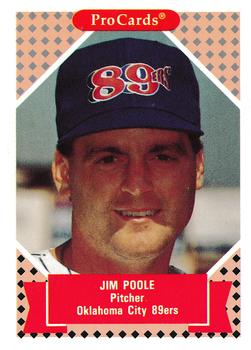 1991-92 ProCards Tomorrow's Heroes #150 Jim Poole Front