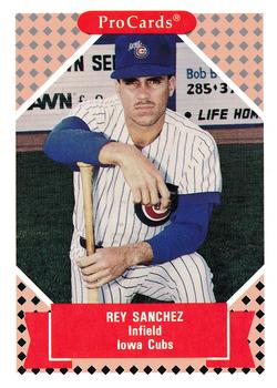 1991-92 ProCards Tomorrow's Heroes #200 Rey Sanchez Front
