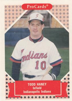 1991-92 ProCards Tomorrow's Heroes #257 Todd Haney Front