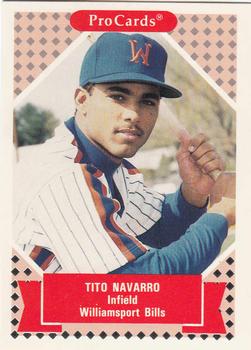 1991-92 ProCards Tomorrow's Heroes #281 Tito Navarro Front
