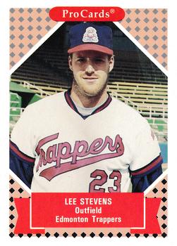 1991-92 ProCards Tomorrow's Heroes #28 Lee Stevens Front