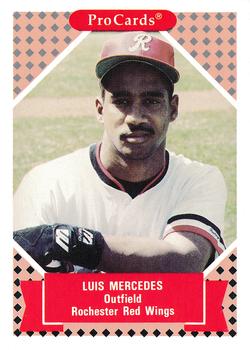 1991-92 ProCards Tomorrow's Heroes #2 Luis Mercedes Front