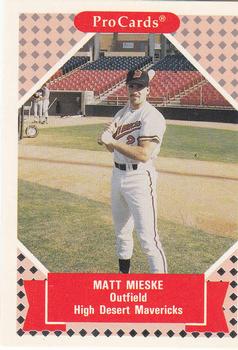 1991-92 ProCards Tomorrow's Heroes #335 Matt Mieske Front