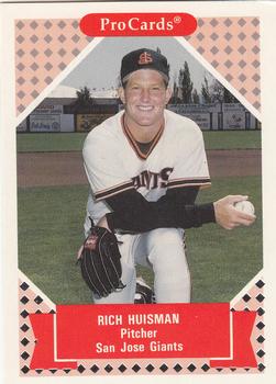 1991-92 ProCards Tomorrow's Heroes #350 Rich Huisman Front