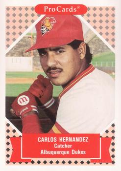 1991-92 ProCards Tomorrow's Heroes #239 Carlos Hernandez Front