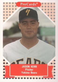 1991-92 ProCards Tomorrow's Heroes #250 Jason Kerr Front