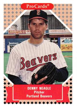 1991-92 ProCards Tomorrow's Heroes #89 Denny Neagle Front
