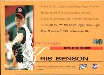 1997 Best - Best All-Stars #12 Kris Benson Back