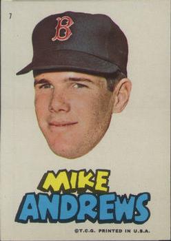 1967 Topps Stickers Boston Red Sox #7 Mike Andrews Front