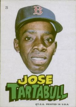 1967 Topps Stickers Boston Red Sox #21 Jose Tartabull Front