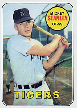 1969 Topps #13 Mickey Stanley Front