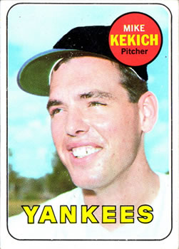 1969 Topps #262 Mike Kekich Front