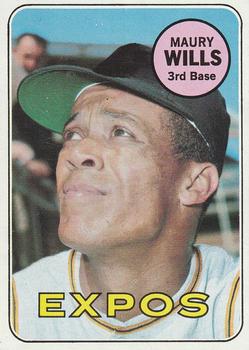 1969 Topps #45 Maury Wills Front
