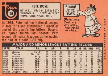 1969 Topps #120 Pete Rose Back