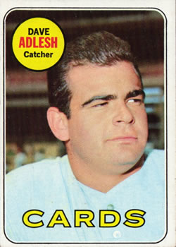 1969 Topps #341 Dave Adlesh Front