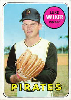 1969 Topps #36 Luke Walker Front