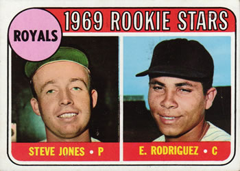 1969 Topps #49 Royals 1969 Rookie Stars (Steve Jones / Eliseo Rodriguez) Front