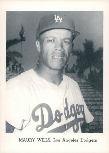 1965 Jay Publishing Los Angeles Dodgers Set B #NNO Maury Wills Front
