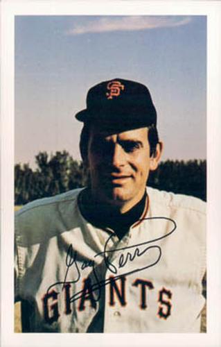 1971 Ticketron San Francisco Giants #10 Gaylord Perry Front
