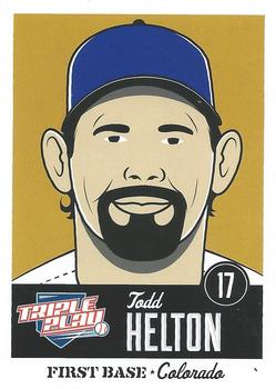 2012 Panini Triple Play #26 Todd Helton Front