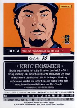 2012 Panini Triple Play #36 Eric Hosmer Back