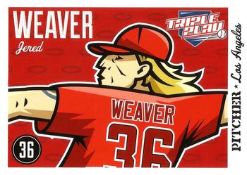 2012 Panini Triple Play #39 Jered Weaver Front