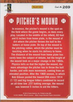 2012 Panini Triple Play #269 Pitcher's Mound Back