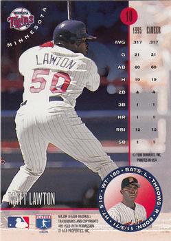 1996 Leaf #10 Matt Lawton Back