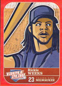 2012 Panini Triple Play - Stickers #27 Rickie Weeks Front