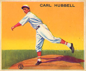 1933 Goudey (R319) #230 Carl Hubbell Front