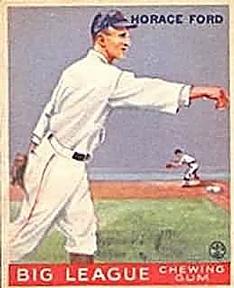 1933 Goudey (R319) #24 Horace Ford Front