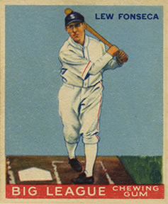 1933 Goudey (R319) #43 Lew Fonseca Front