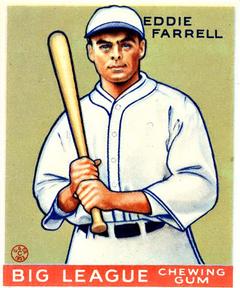 1933 Goudey (R319) #148 Eddie Farrell Front
