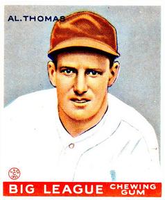 1933 Goudey (R319) #169 Tommy Thomas Front