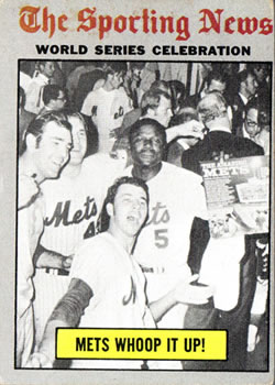 1970 Topps #310 World Series Celebration - Mets Whoop It Up! Front