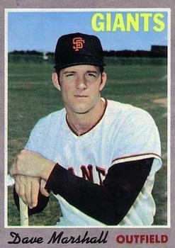 1970 Topps #58 Dave Marshall Front