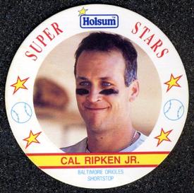1991 Holsum Discs #20 Cal Ripken Jr. Front