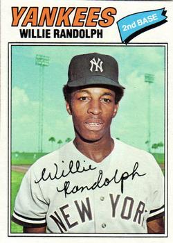 1977 Topps Burger King New York Yankees #13 Willie Randolph Front