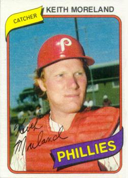 1980 Topps Burger King Philadelphia Phillies #3 Keith Moreland Front