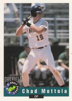 1992 Classic Draft Picks - Four Sport Previews #5 Chad Mottola Front