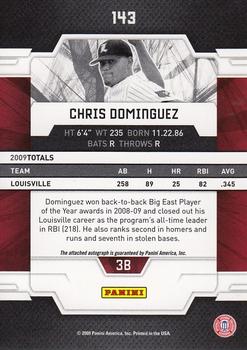 2009 Donruss Elite Extra Edition #143 Chris Dominguez Back