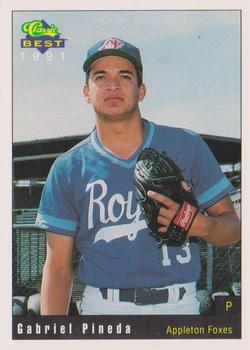 1991 Classic Best Appleton Foxes #9 Gabriel Pineda Front