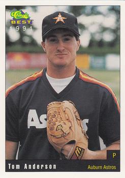 1991 Classic Best Auburn Astros #8 Tom Anderson Front