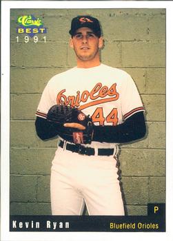 1991 Classic Best Bluefield Orioles #17 Kevin Ryan Front