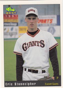 1991 Classic Best Everett Giants #23 Eric Stonecipher Front