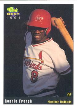 1991 Classic Best Hamilton Redbirds #27 Ronnie French Front