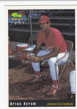 1991 Classic Best Johnson City Cardinals #23 Brian Avram Front