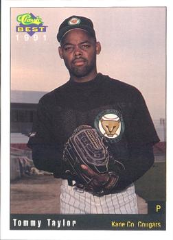 1991 Classic Best Kane County Cougars #10 Tommy Taylor Front